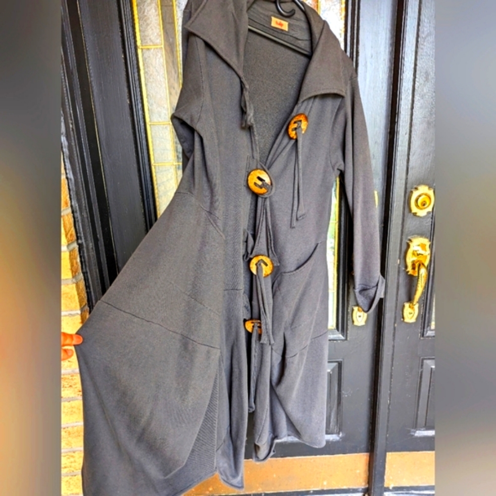 Cotton Lagenlook Balloon Duster Coat